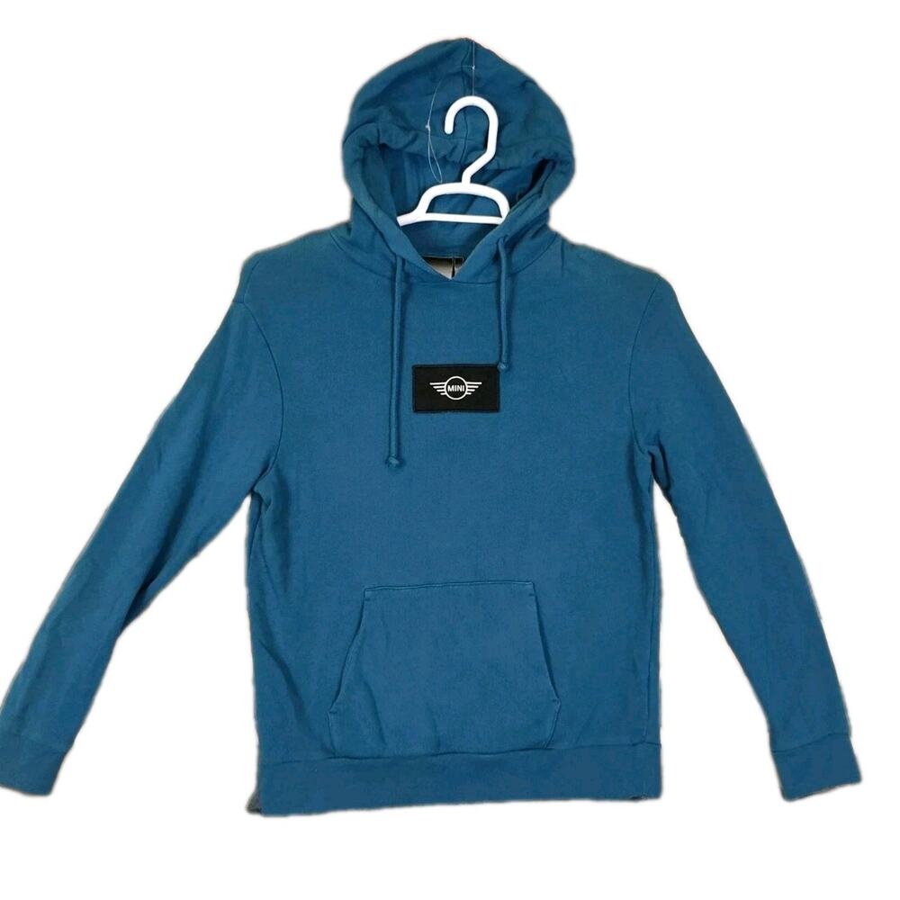 Mini Cooper Hoodie Adult Small Teal Wing Logo Patch light Official BMW Racing